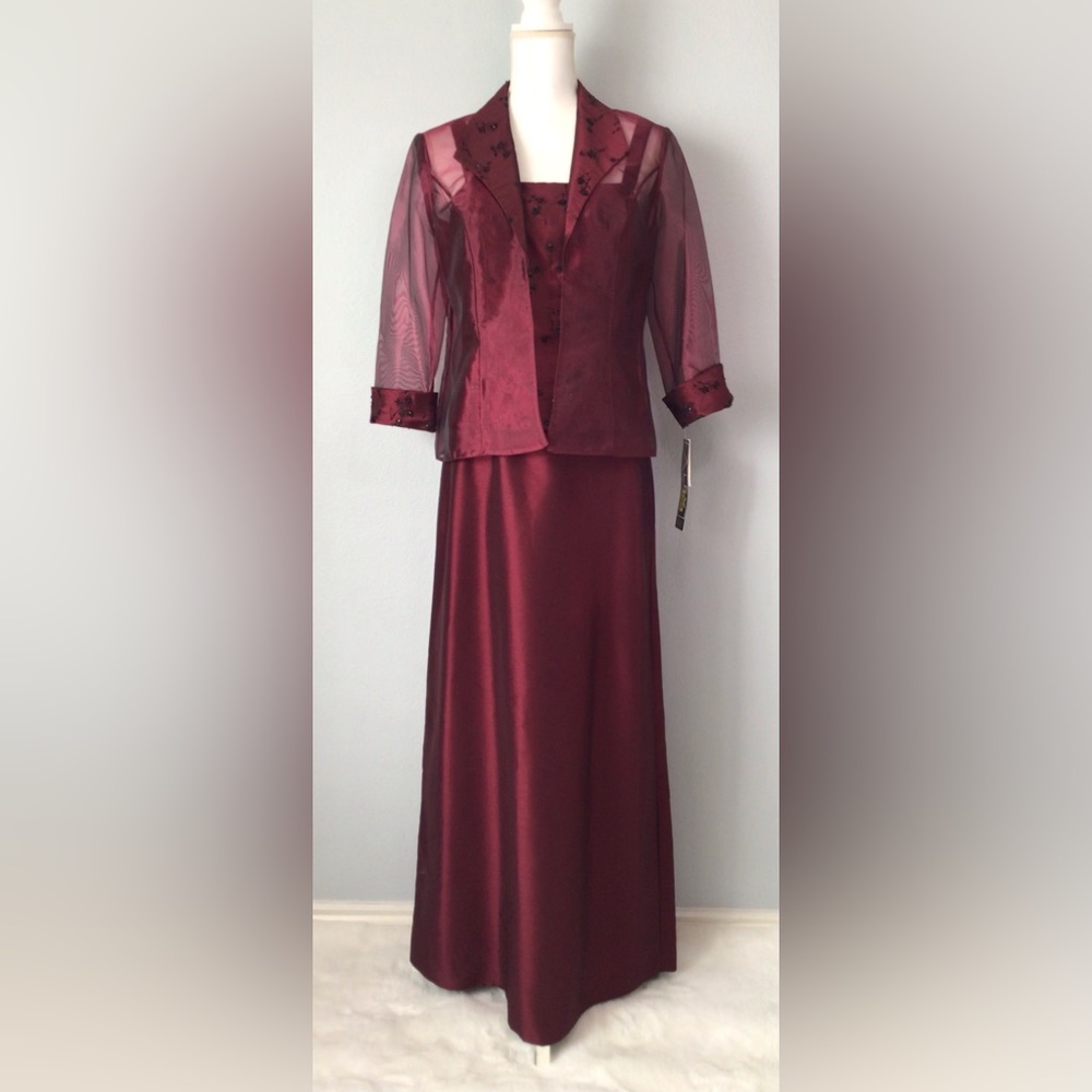 New ALEX Evenings Dress Blazer Suit 2Pc Set